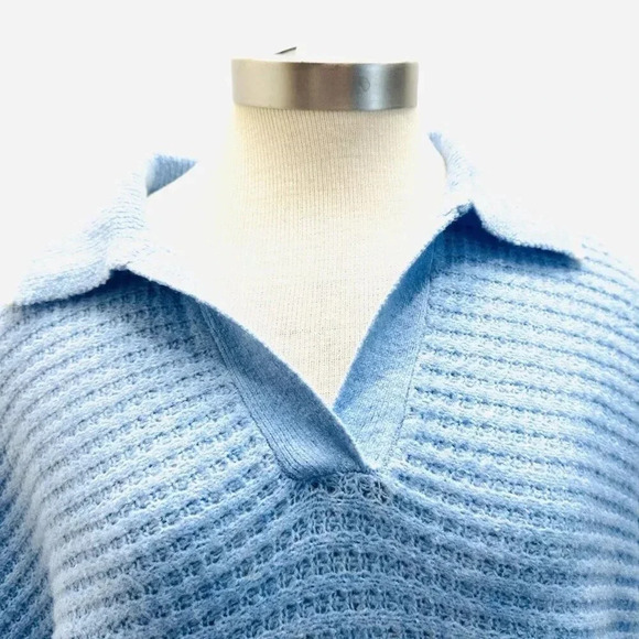 NWT SO GOODS FOR LIFE Juniors Long Sleeve Vneck Collar Pullover Blue Sweater XXL - Picture 2 of 12